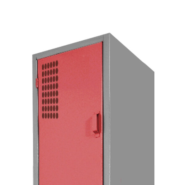 Locker Metálico Color Rojo Grande 4 Puertas – Lockers y Gabinetes