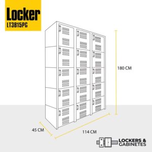 locker metalico de 15 puertas grande