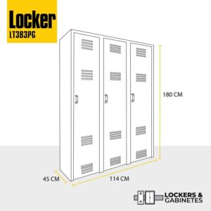 locker metalico de 3 puertas grande venta