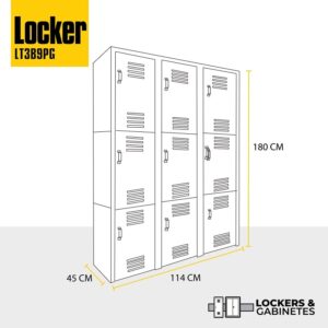 locker metalico de 9 puertas grande venta