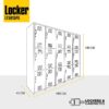 locker metalico de 15 puertas