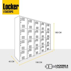 locker metalico de 20 puertas