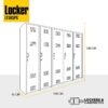 locker metalico de 5 puertas venta