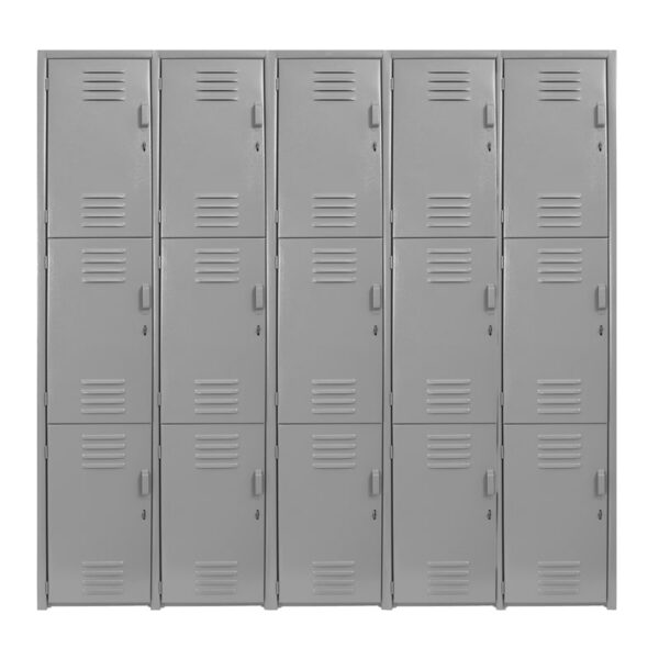 locker metalico de 15 puertas frente