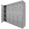 locker metalico de 20 puertas costado