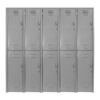 locker metalico de 10 puertas frente