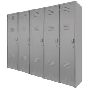 locker metalico de 5 puertas lateral
