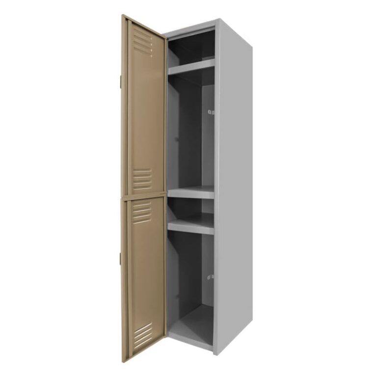 Locker Metálico Dual Chico – 2 Puertas Arena - Lockers y Gabinetes